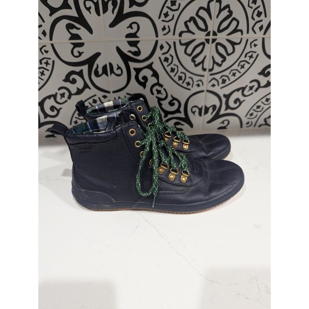 Women's size 8 Keds Dream Foam Navy Blue Scout Boots Great Boots